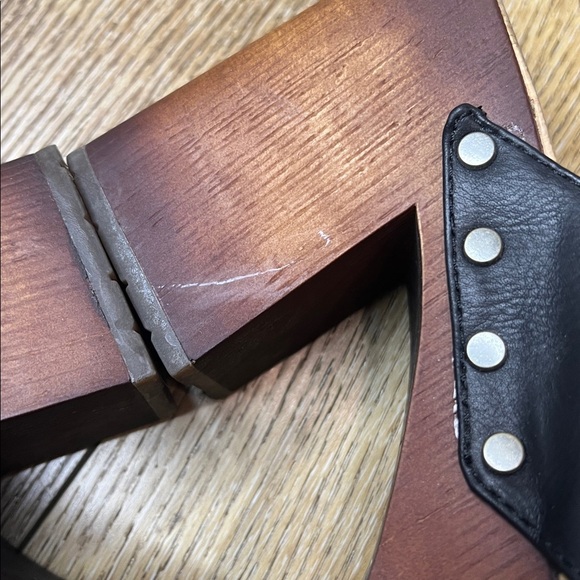 Kork-Ease Lynda Black Platform Sandals Size 10M - Picture 5 of 10